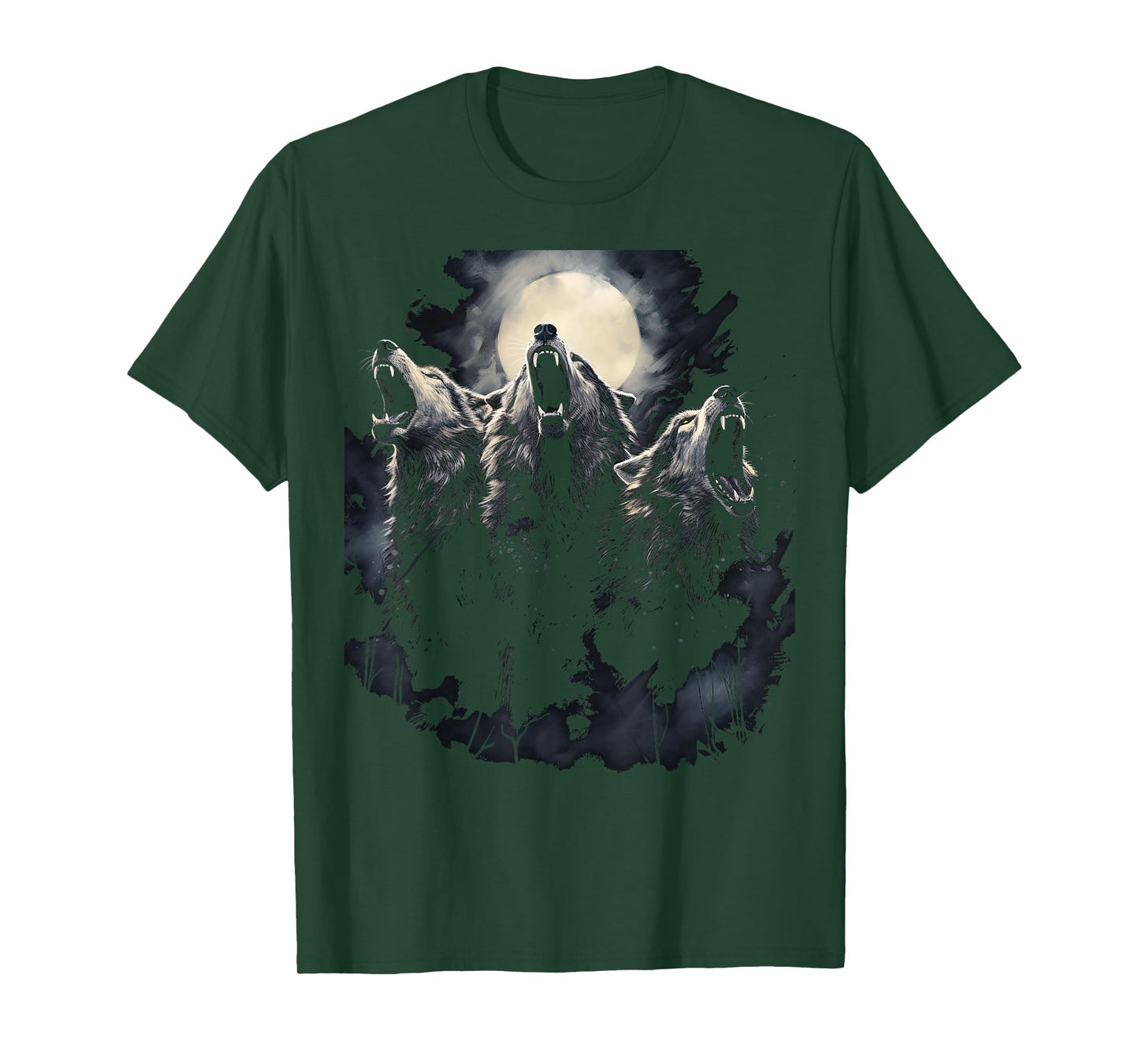 Wolves Howl to the Moon Wolf Wild Animals T-Shirt
