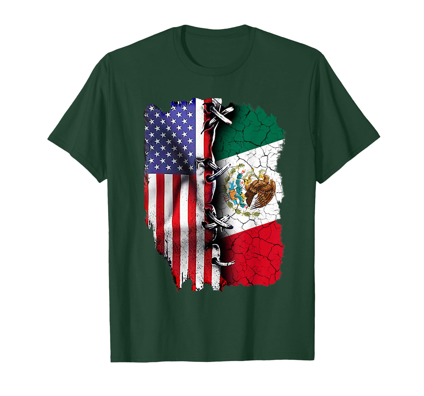 Mexican American Flag T-Shirt