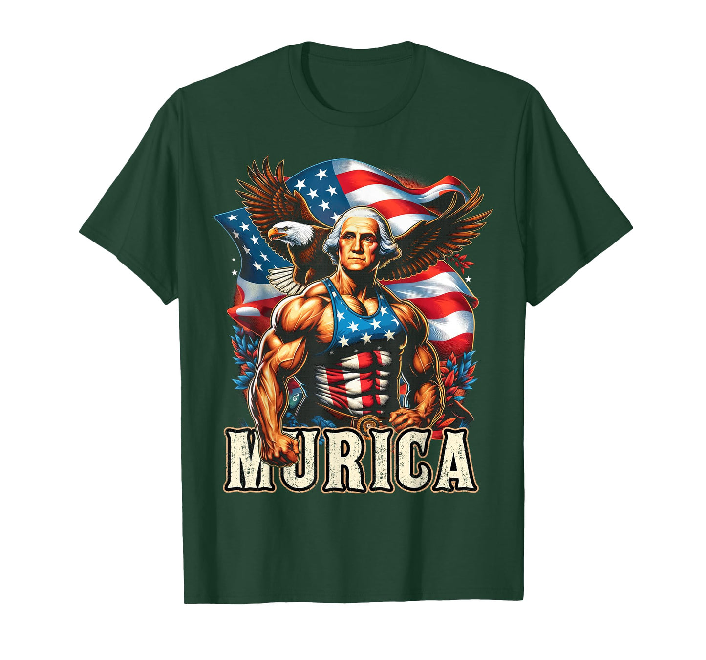 4th of July Patriotic Funny George Washington July 4th USA T-Shirt