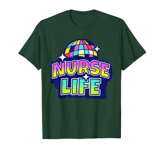 70s Disco Nurse's Day Nurse Life Nurse Week 2023 Women T-Shirt