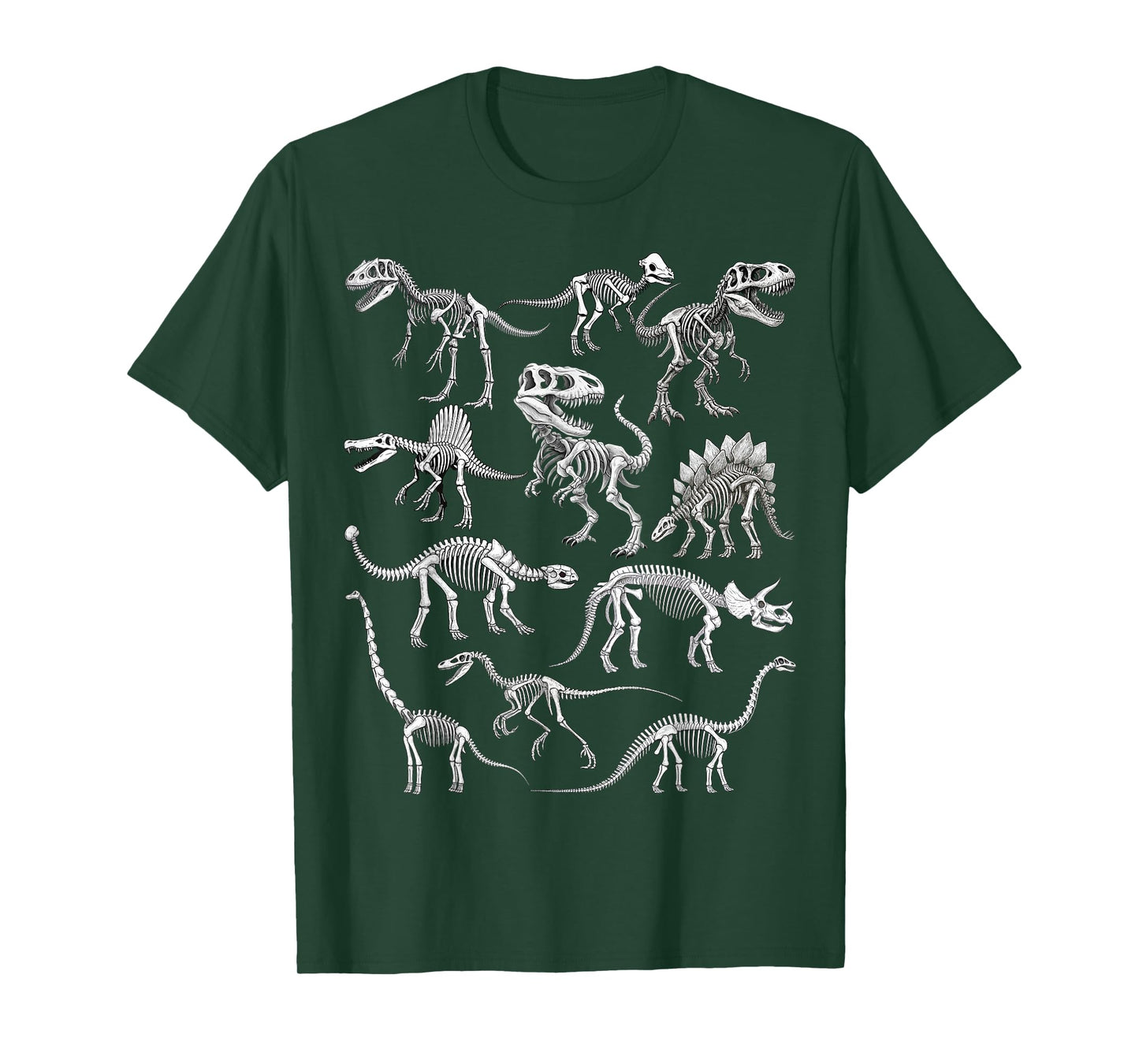 Dinosaur Skeleton Fossil Prehistoric Bones of Dinosaurs T-Shirt