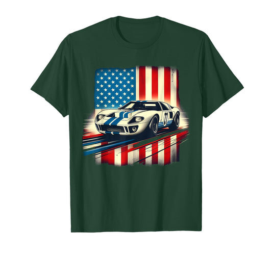 GT40 Iconic American Supercar Racing T-Shirt