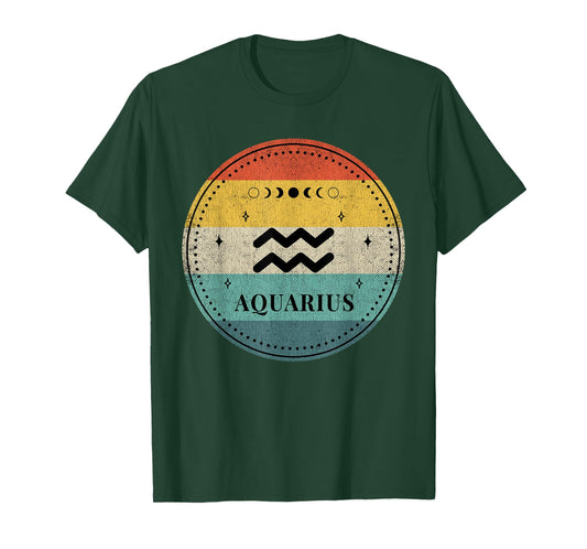 Aquarius Tee Men Zodiac Sign Aquarius T-Shirt