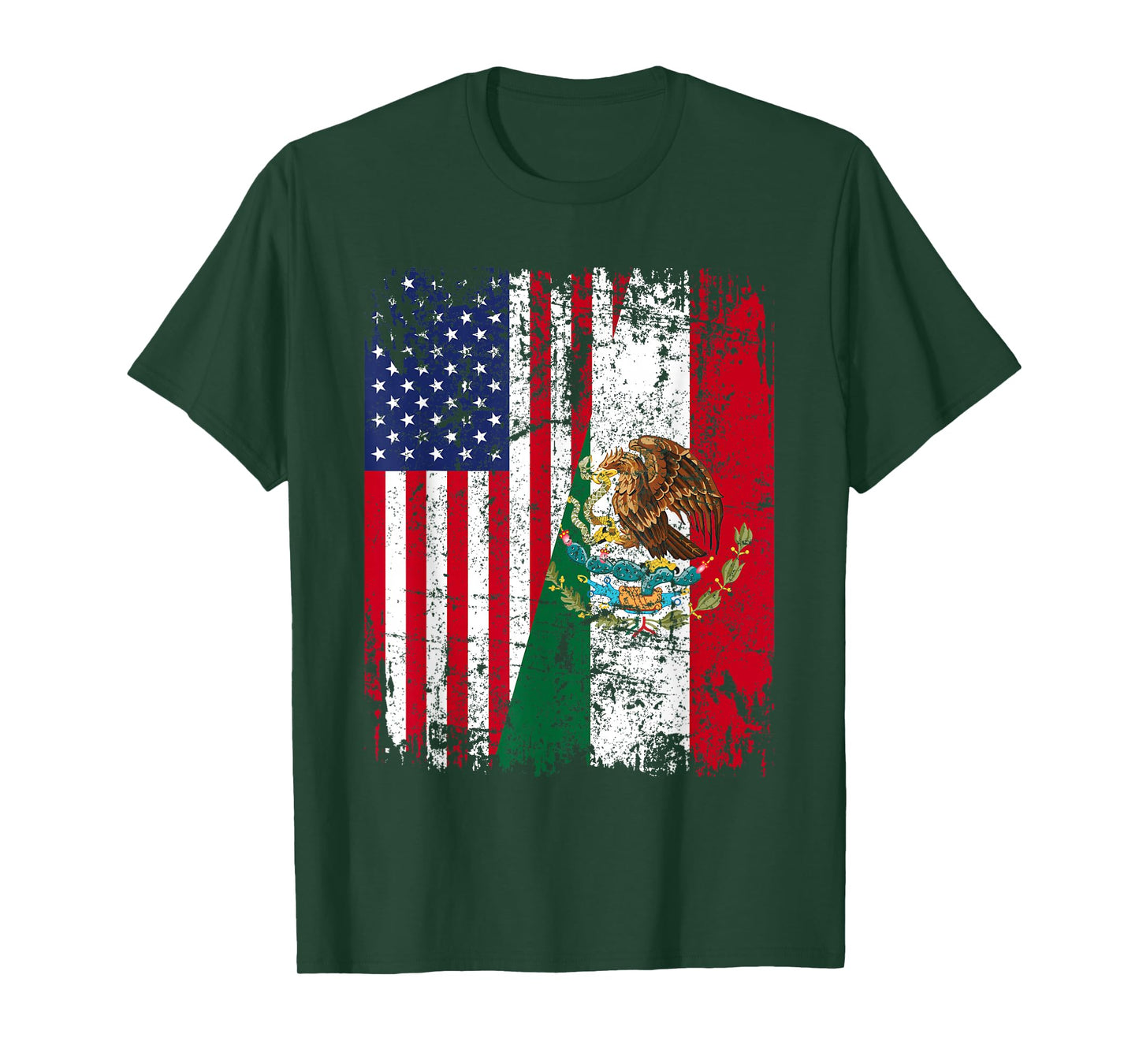 Mexican American Flag | Men Women Kids | Mexico T-Shirt