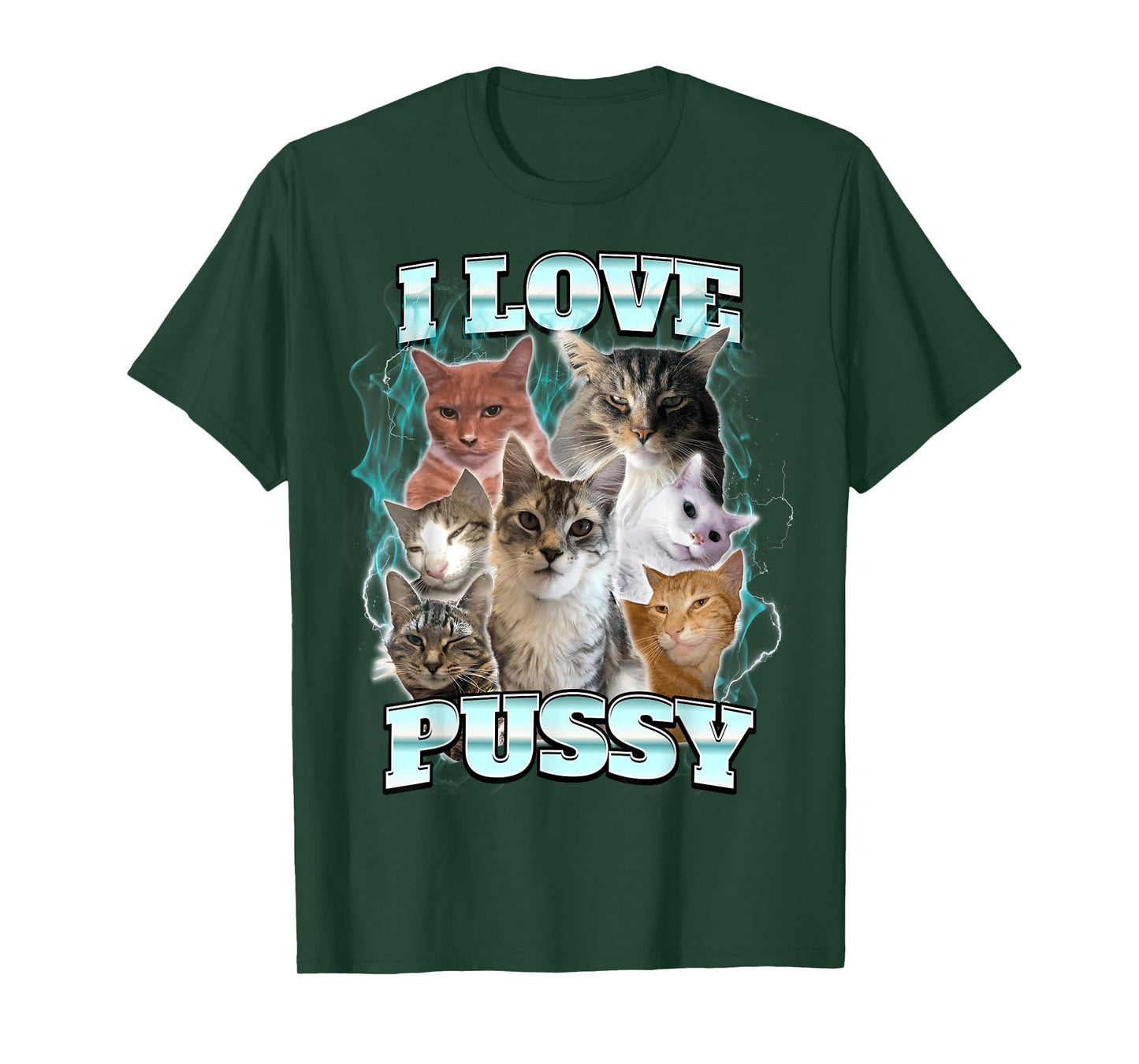 I Love Pussy Cat Men Women T-Shirt