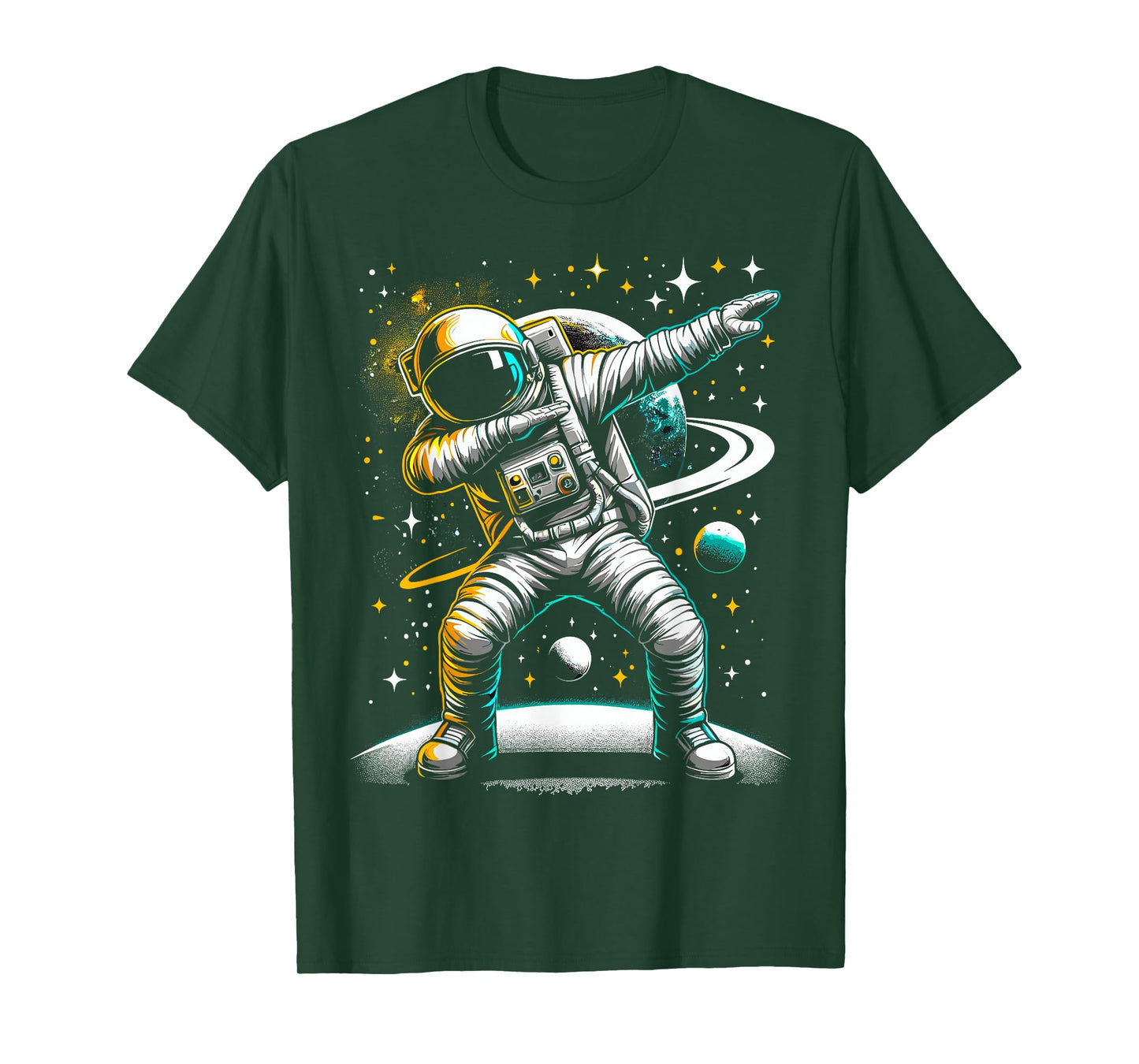 Astronaut Dabbing in Space Galaxy Adventure T-Shirt