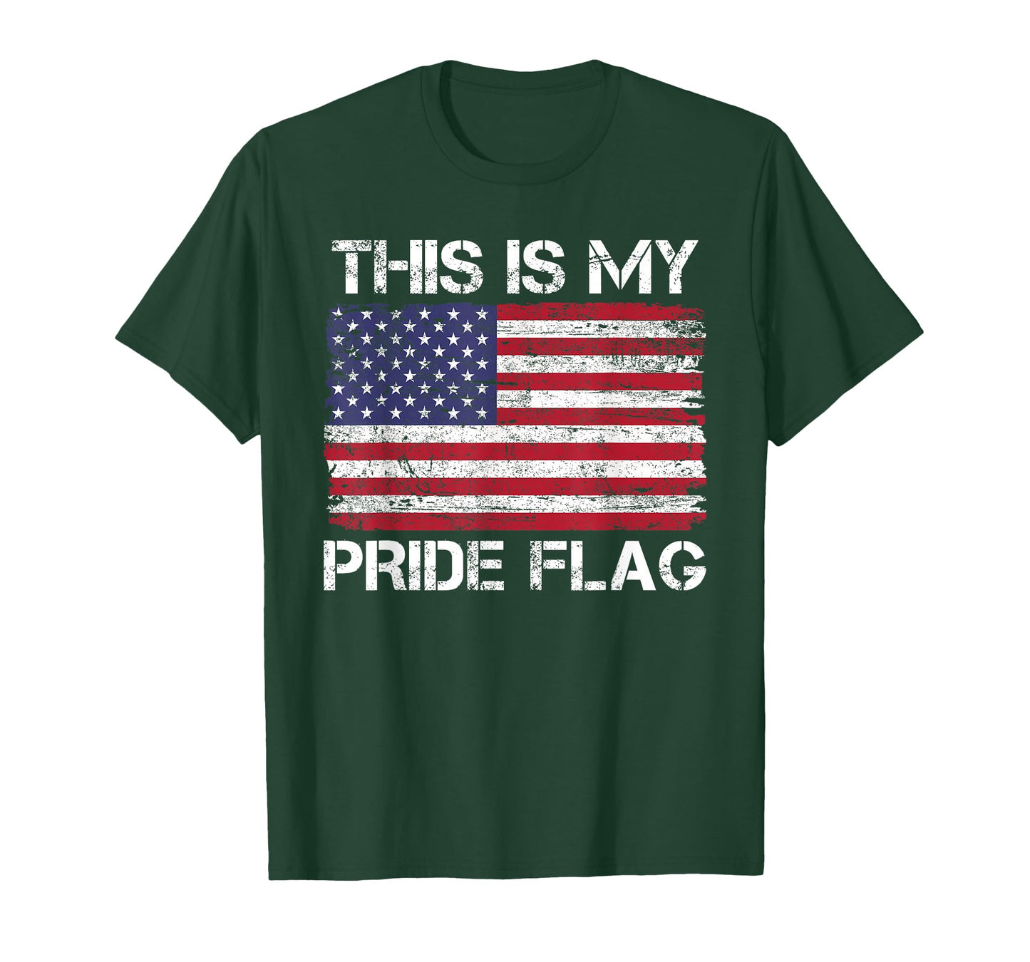 This is My Pride Flag USA American 4th of July Patriotic T-Shirt