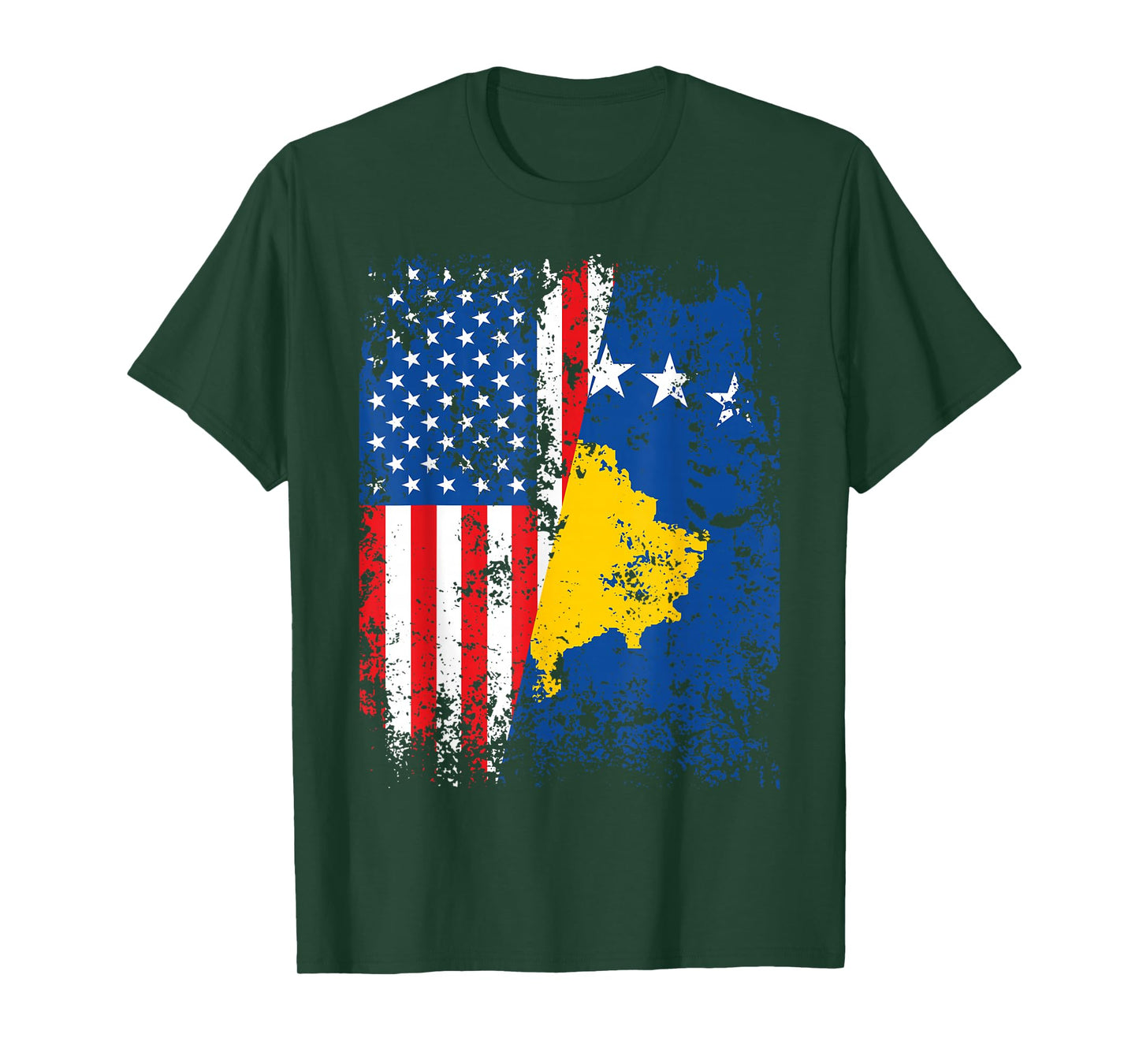 Kosovo American Flag USA Kosovar USA Flag T-Shirt