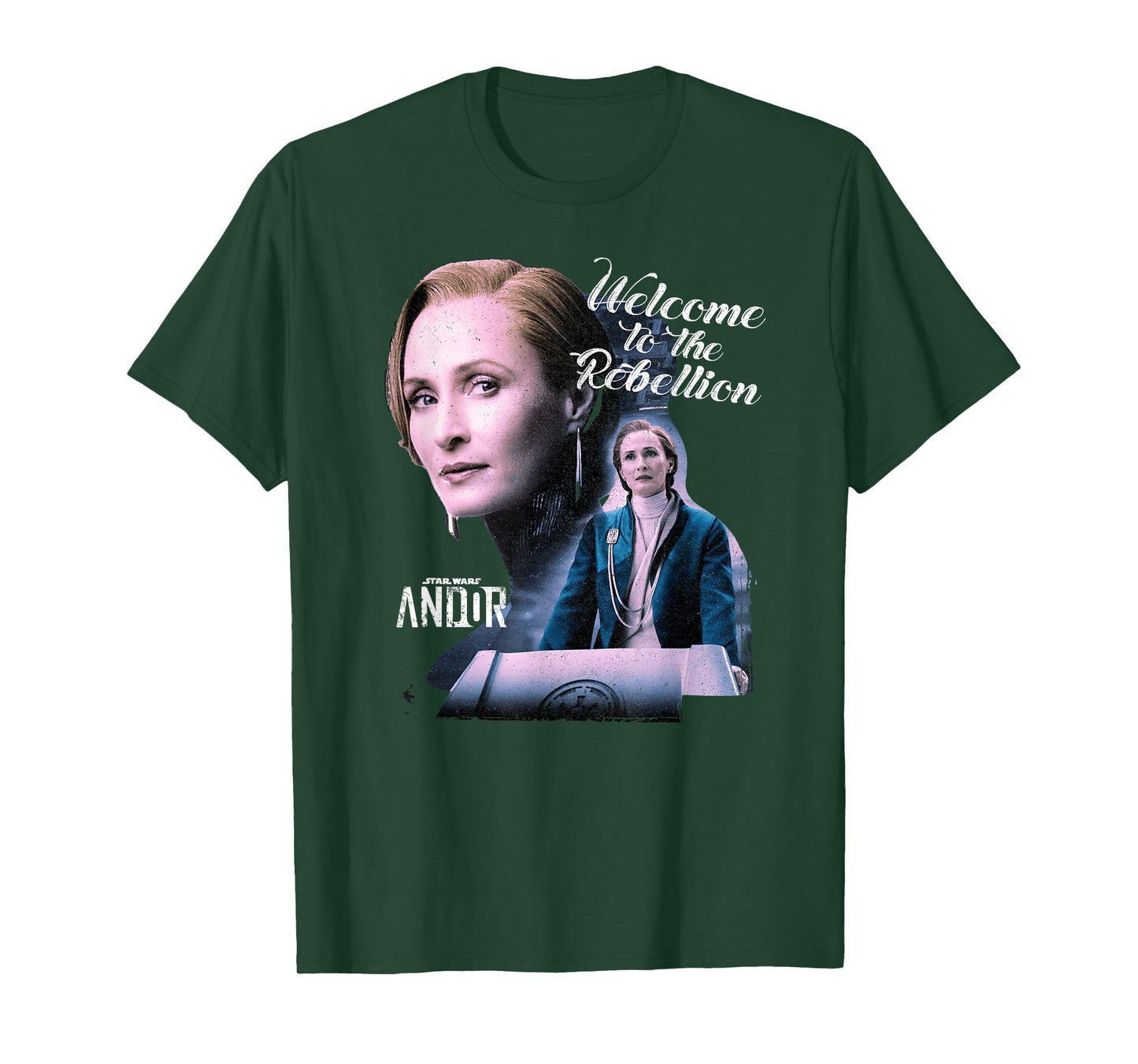 Star Wars Andor Mon Mothma Welcome To The Rebelion Distress T-Shirt