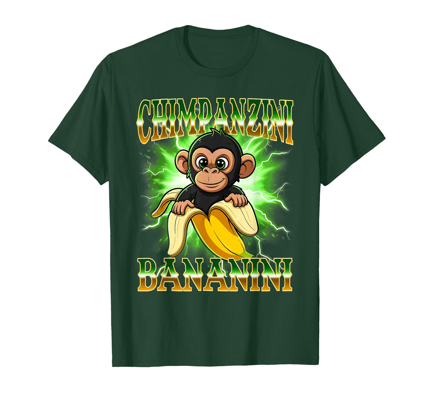 Shimpanzini Bananini Italian Brainrot Chimpanzee and Banana T-Shirt