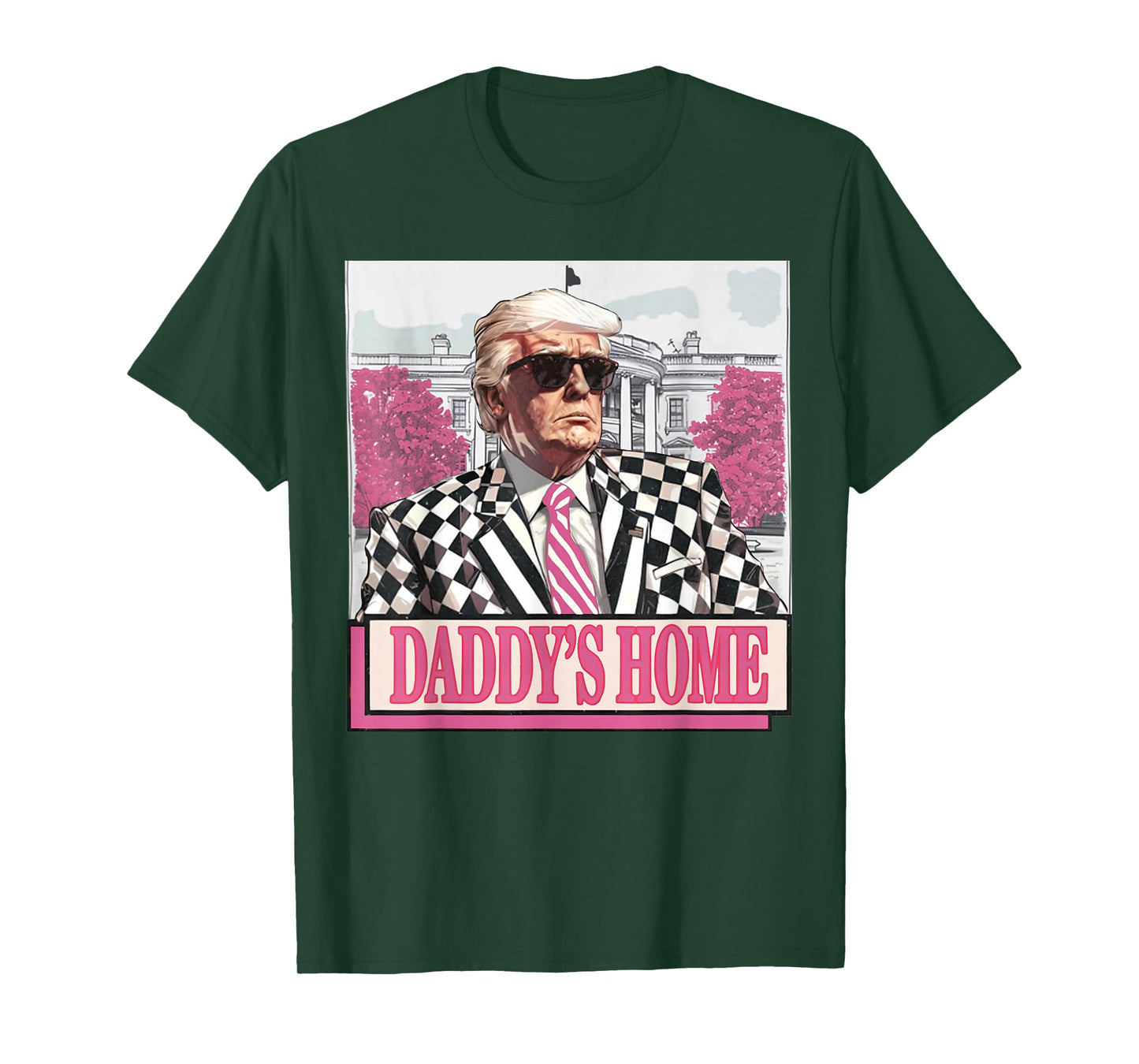 Take America Back Daddy's Home Funny Pink Donald Trump 2024 T-Shirt