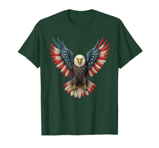 Patriotic Eagle Boys 4th of July T-Shirt