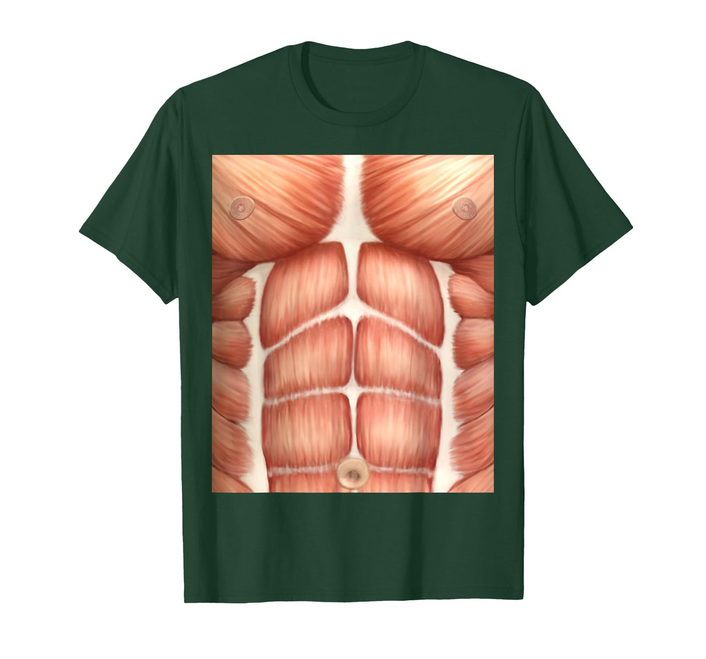 Chest Six Pack Abs Muscles Anatomy Costume T-Shirt