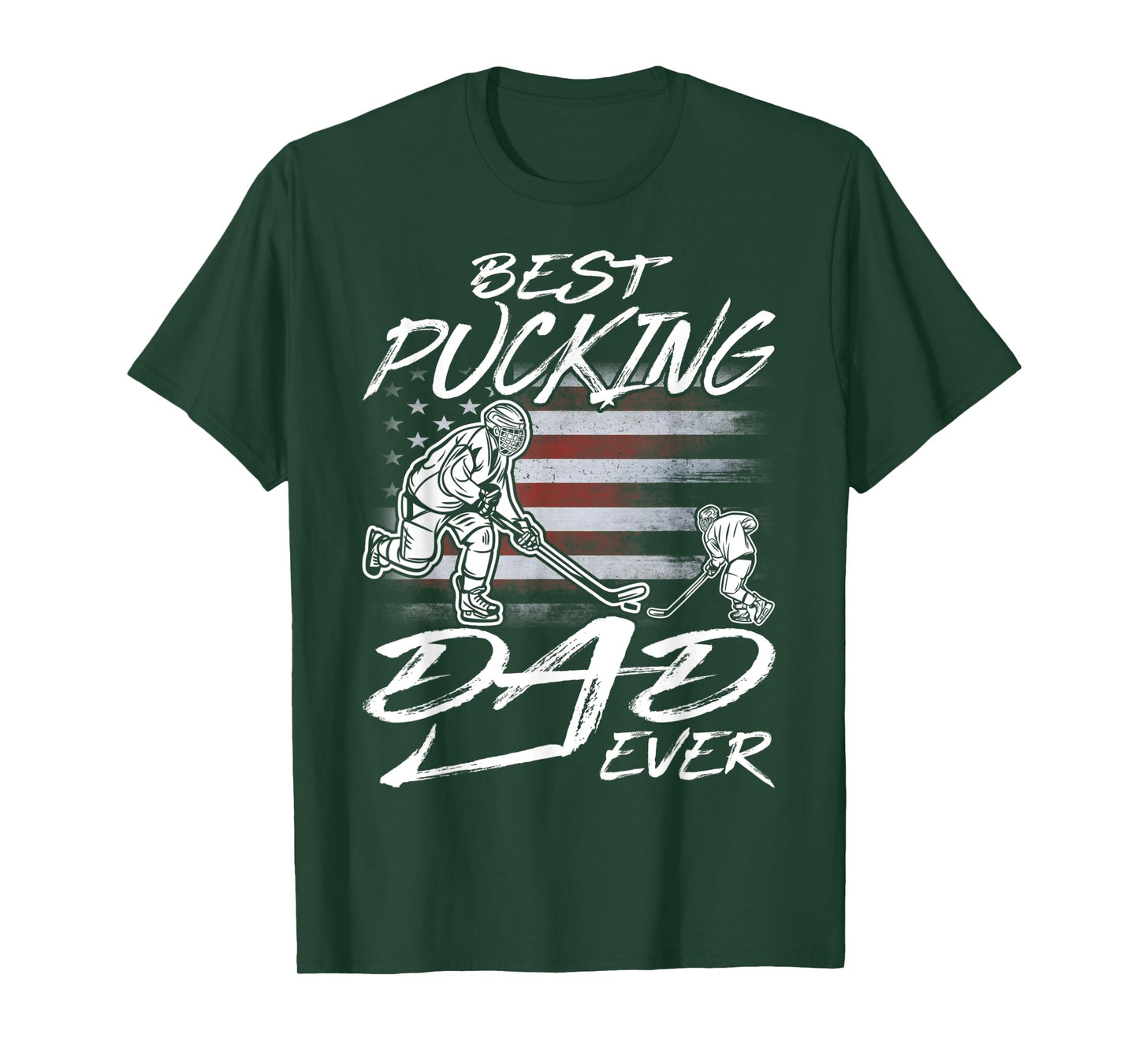 Best Pucking Dad Ever Hockey Father's Day Gift T-Shirt