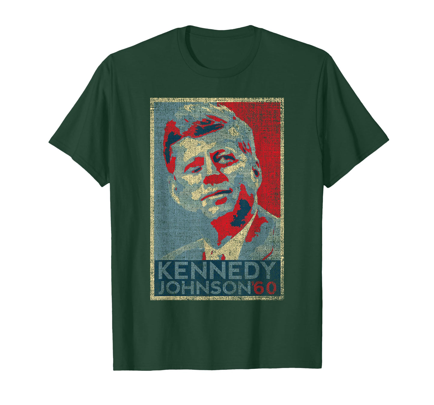 Kennedy Johnson 1960 Retro Campaign 4th of July President T-Shirt