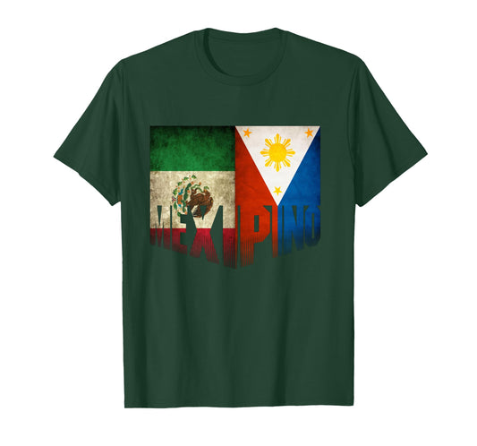 Mexipino Mexican Filipino American Heritage Long Sleeve T-Shirt