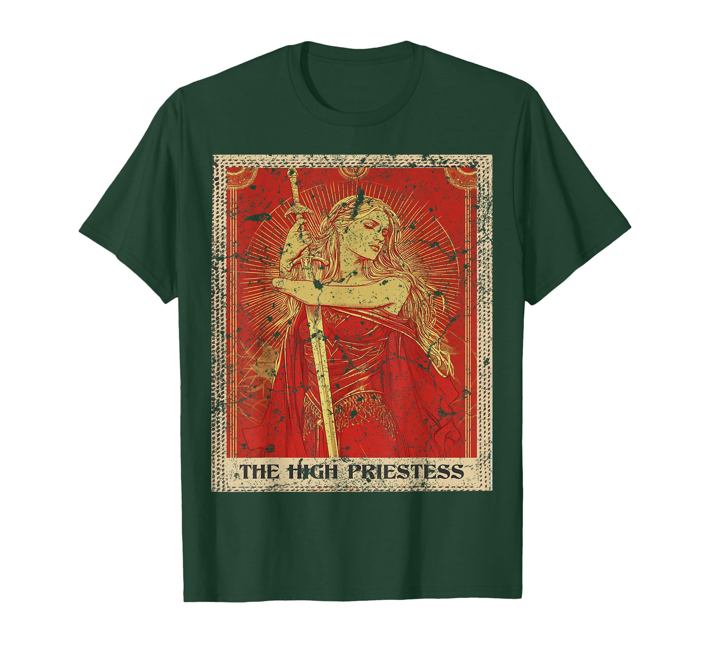 Grunge Tarot Card The High Priestess T-Shirt