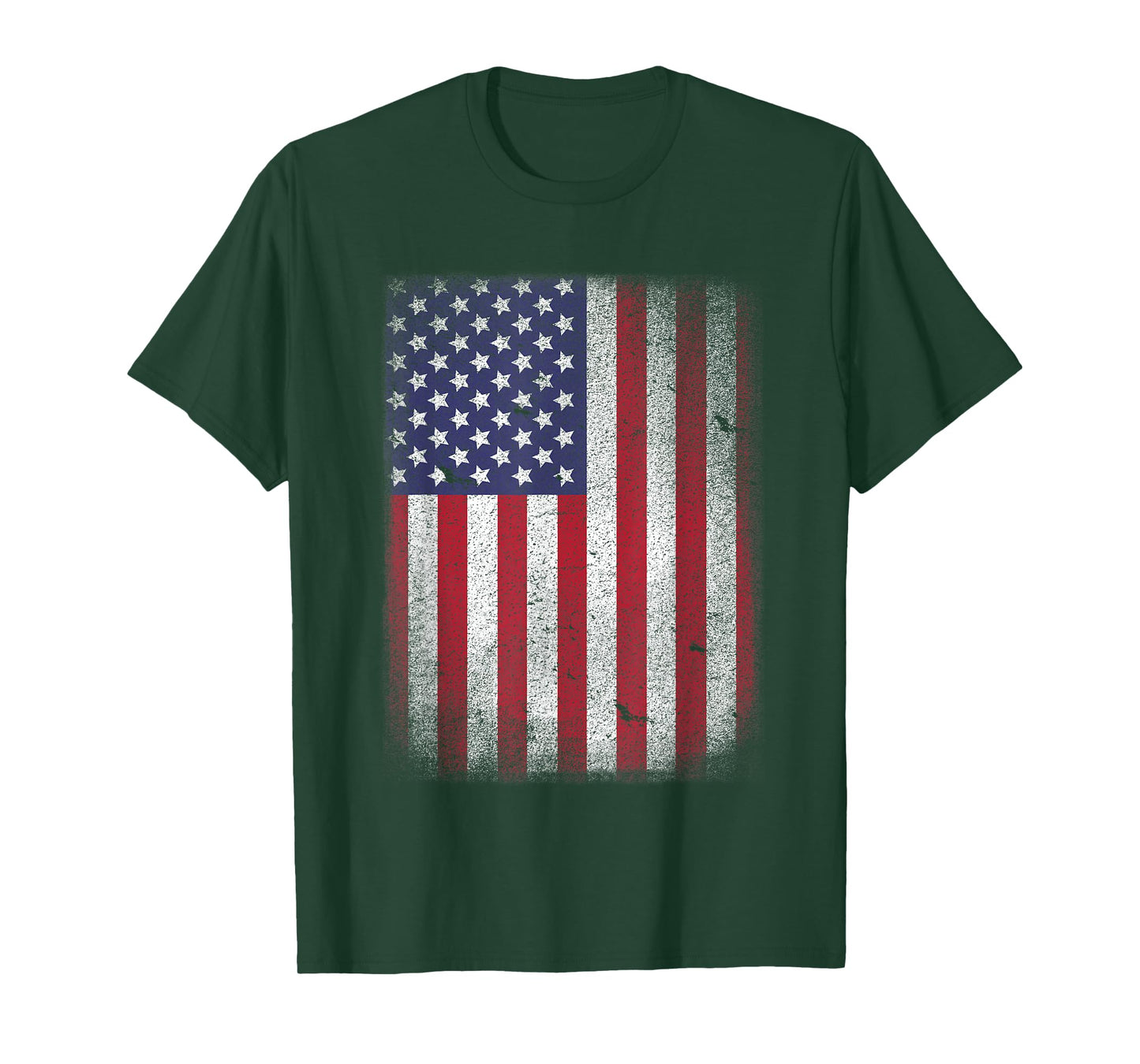 USA Flag 4th July American Red White Blue Star Stripes 4 Day T-Shirt