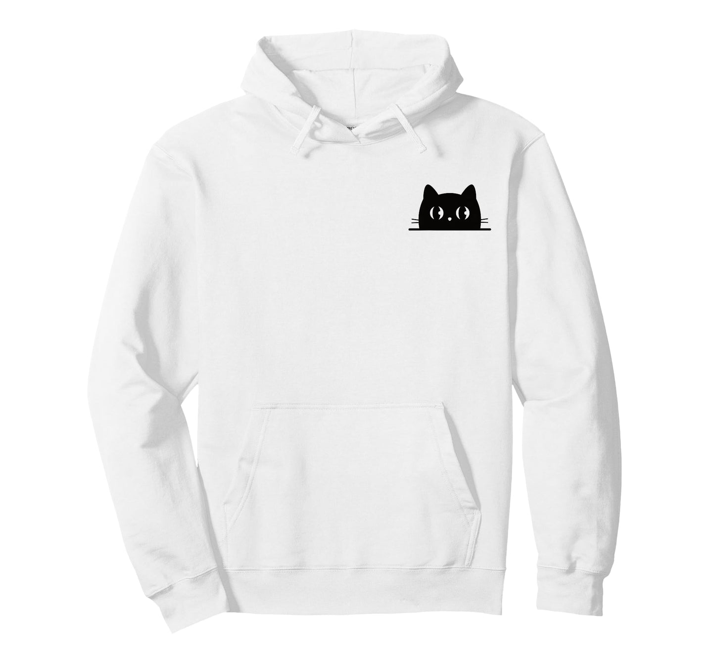 Black Cat in Pocket Shirt Cute Cat Lovers Men Women Teens T-Shirt