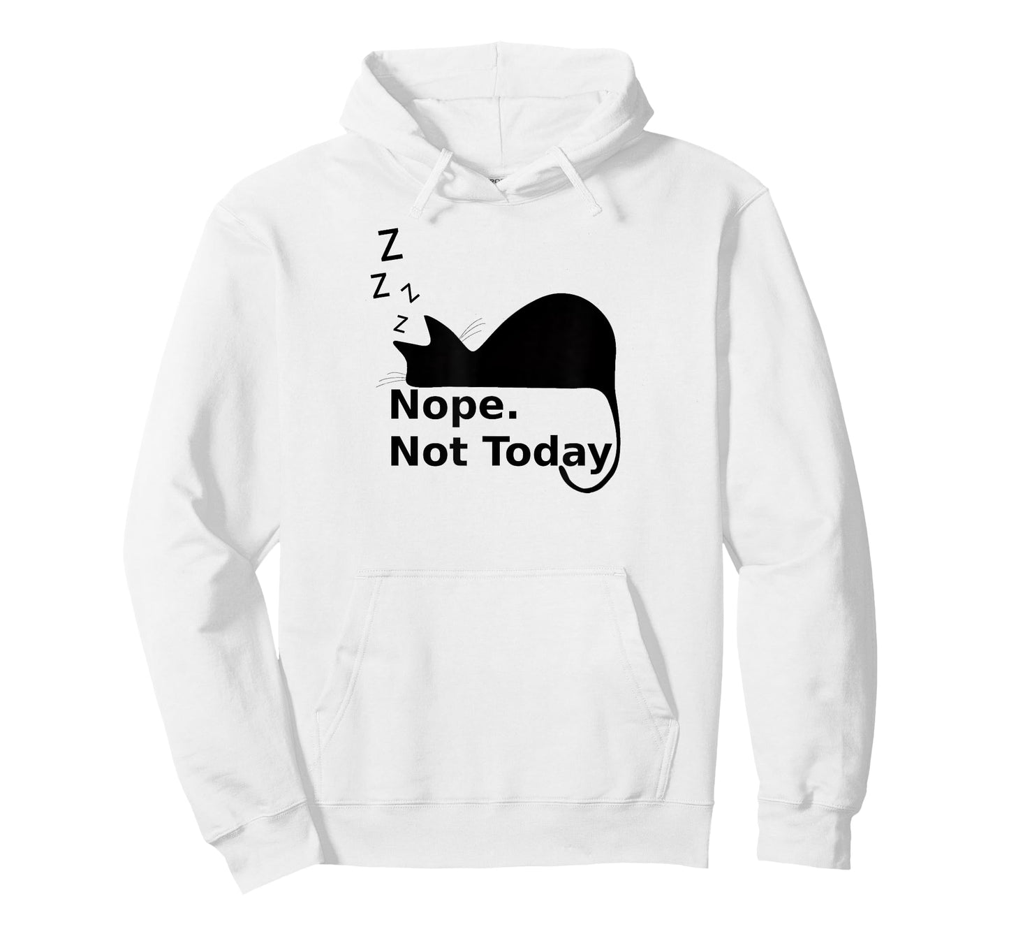 Nope Not Today Cute Sleeping Cat T-Shirt Men Women Girls Kids T-Shirt