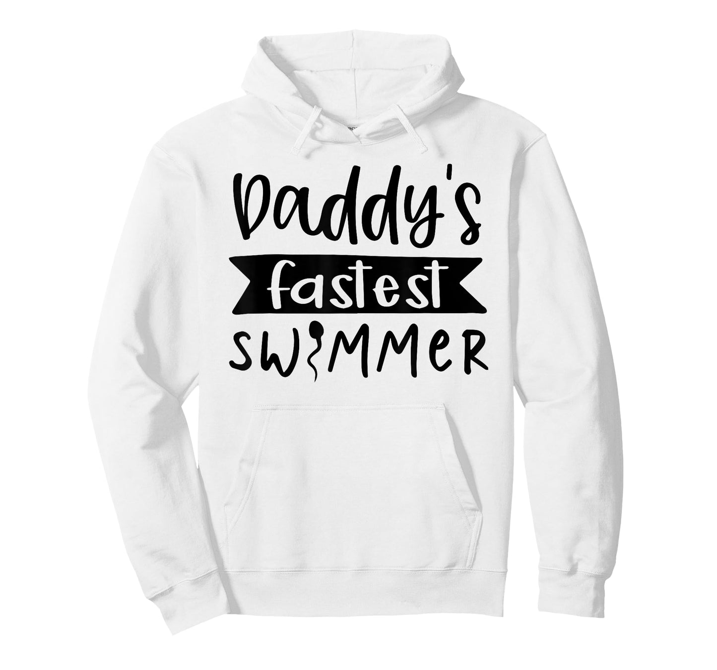 Kids boys girls daddy's fastest swimmer Fathers Day birthday T-Shirt