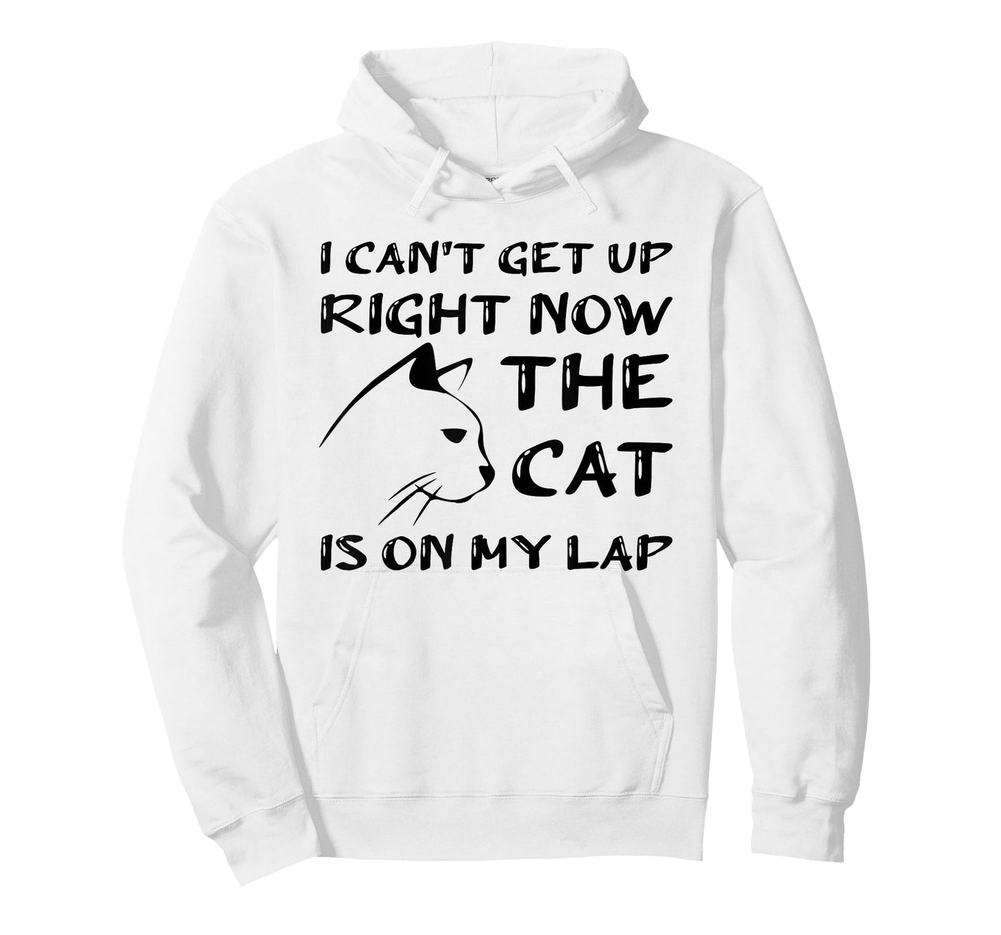 I CAN’T GET UP RIGHT NOW THE CAT IS ON MY LAP, CAT LOVER T-Shirt