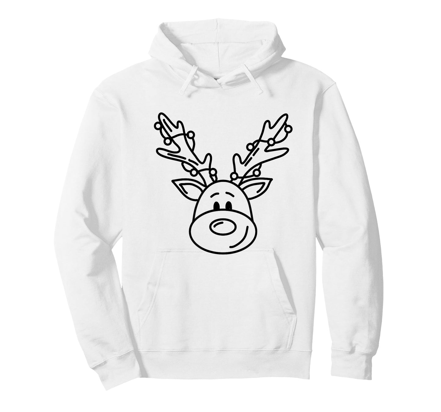 Christmas Funny Reindeer Color Your Own Craft for Kids T-Shirt