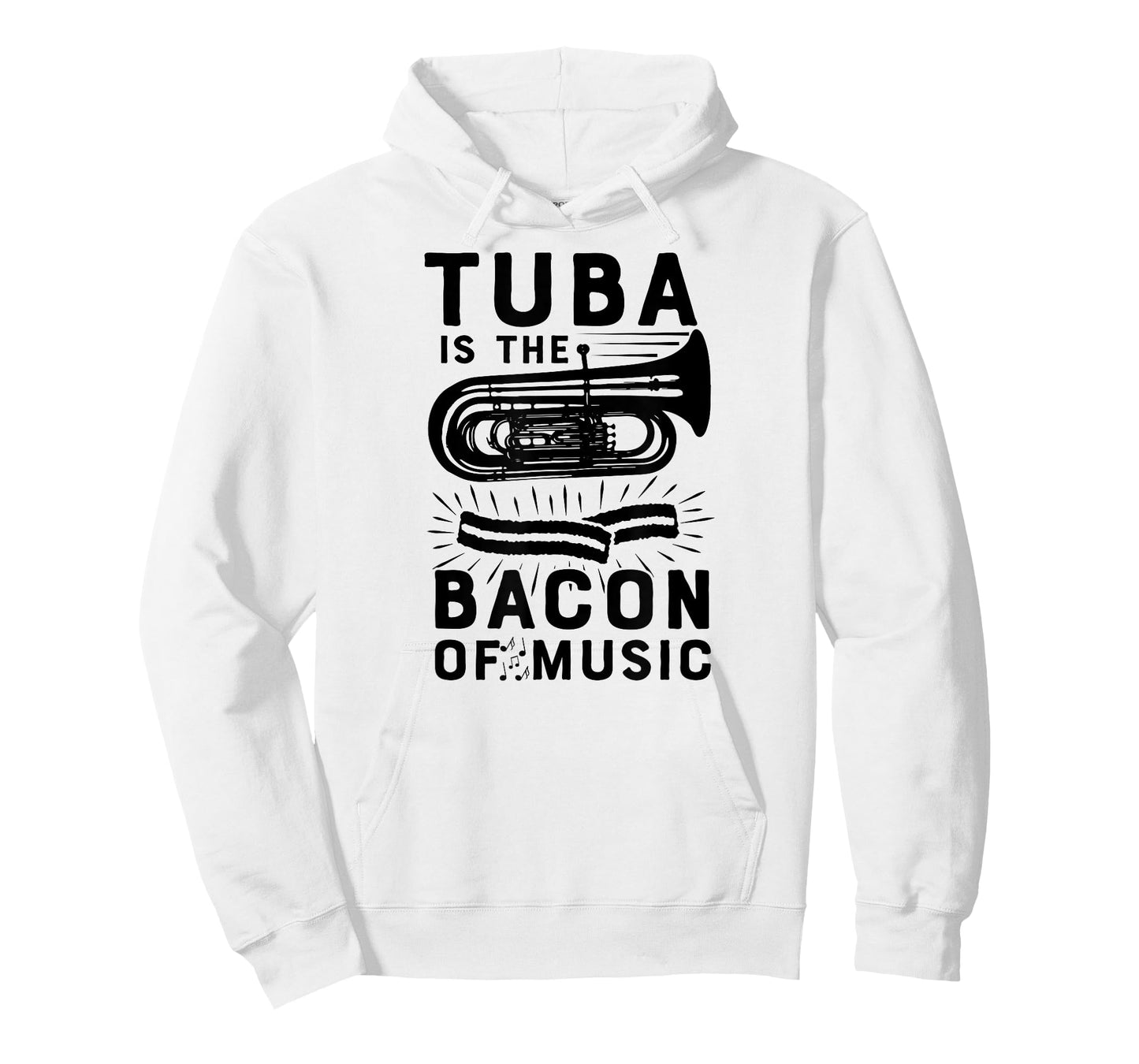 Tuba Is The Bacon of Music Marching Band T Shirt Funny Camp T-Shirt