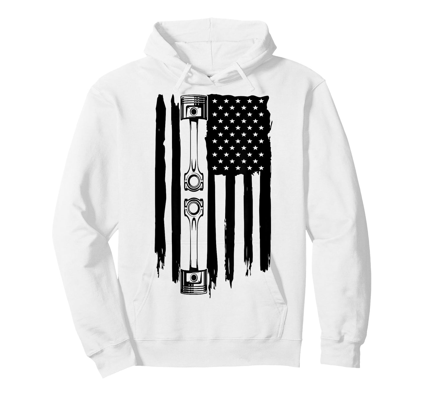 Piston American Flag Car Automotive Car Enthusiast LS RS 5.0 Women Men T-Shirt