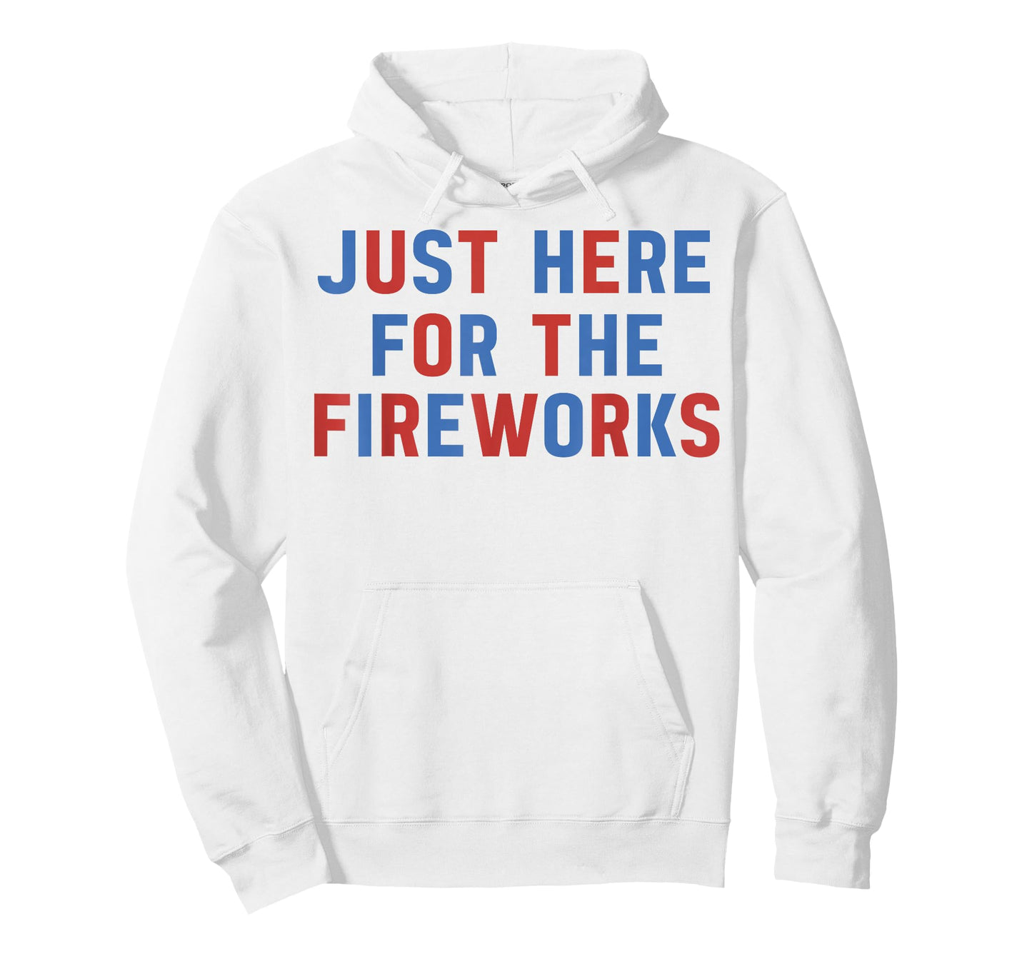 Just Here for The Fireworks Couple Matching Funny 4th July T-Shirt