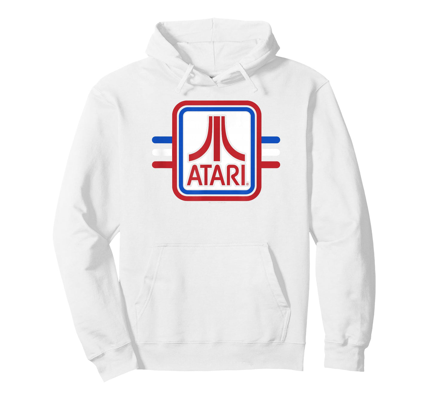 Atari Red White Blue American USA Flag Retro Video Game T-Shirt