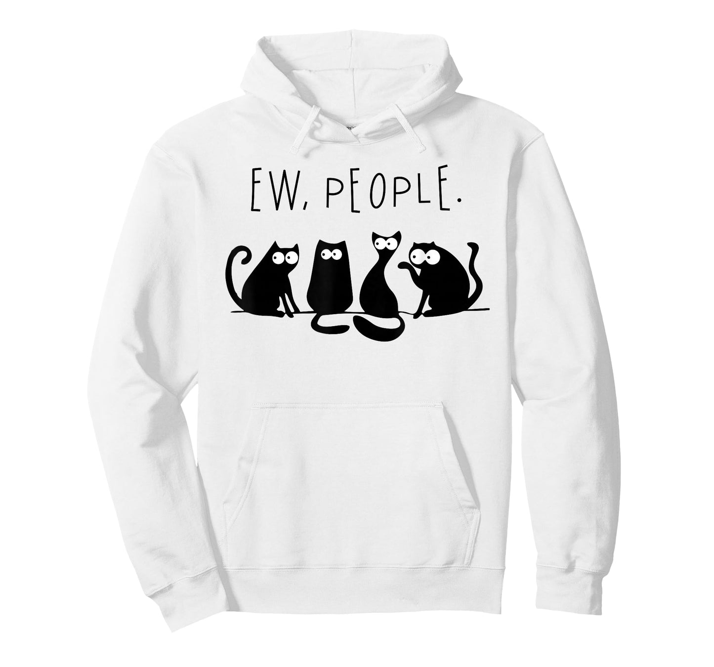 Ew People Shirt Black Cat Ew People Funny Meowy Cats Funny T-Shirt
