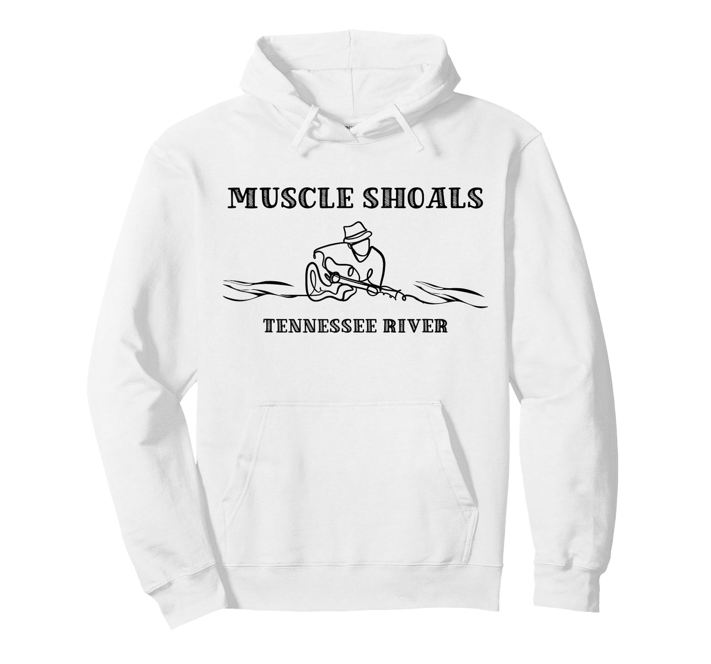 Muscle Shoals Alabama AL Guitar Player On River Music City T-Shirt