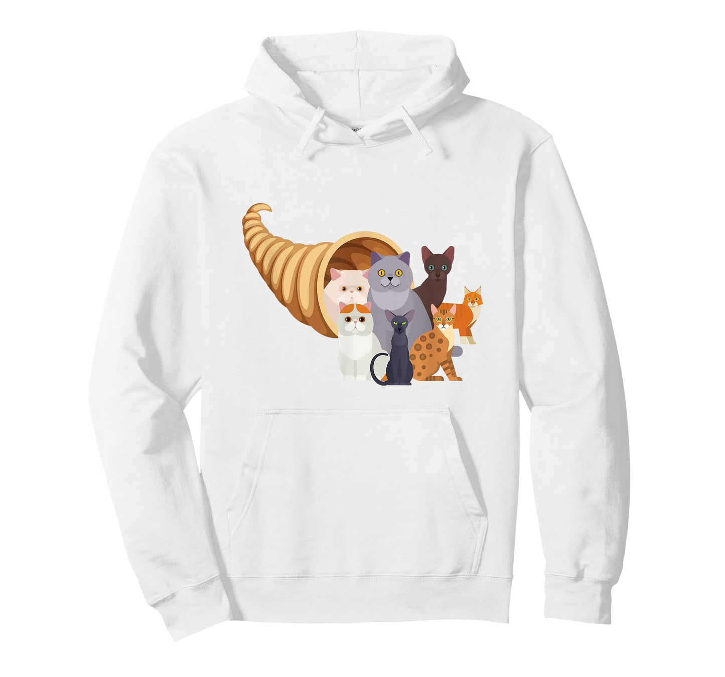 Catucopia Cats Cornucopia T-Shirt Trendy Funny Thanksgiving T-Shirt