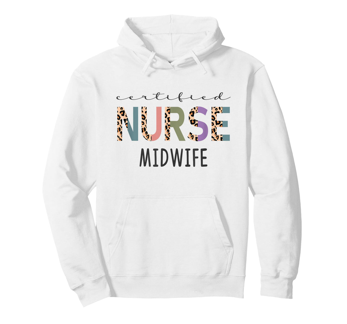 Certified Nurse Midwife Gift Funny CNM Women Leopard T-Shirt