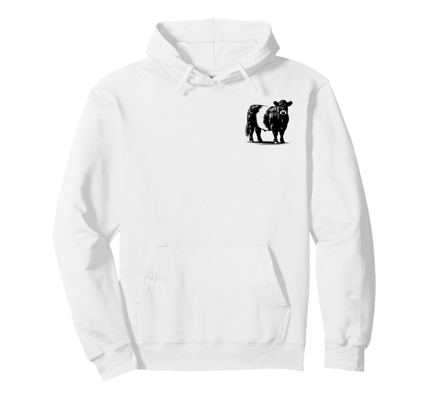 Cow Farmer Breeder - Monochromatic Belted Galloway Cattle T-Shirt