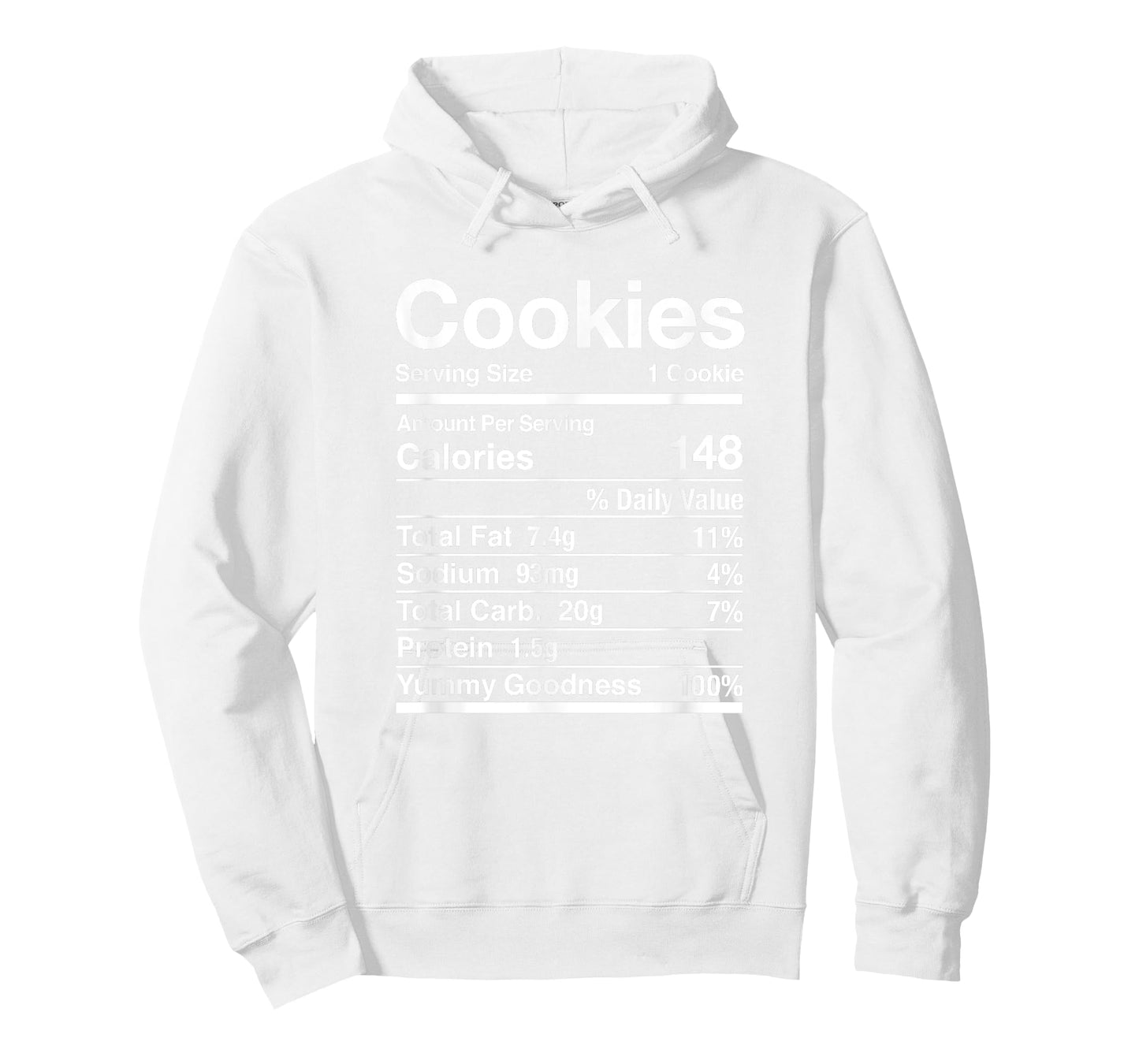 Cookie Nutrition Facts Thanksgiving Matching T-Shirt