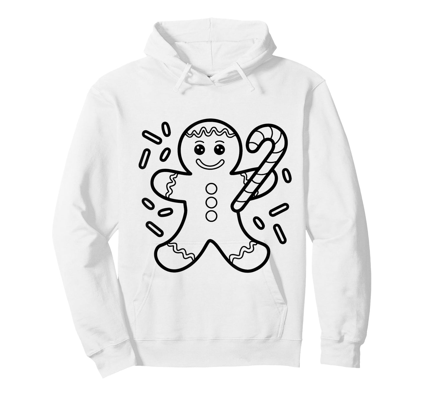 Christmas Gingerbread Man Color Your Own Craft for Kids T-Shirt