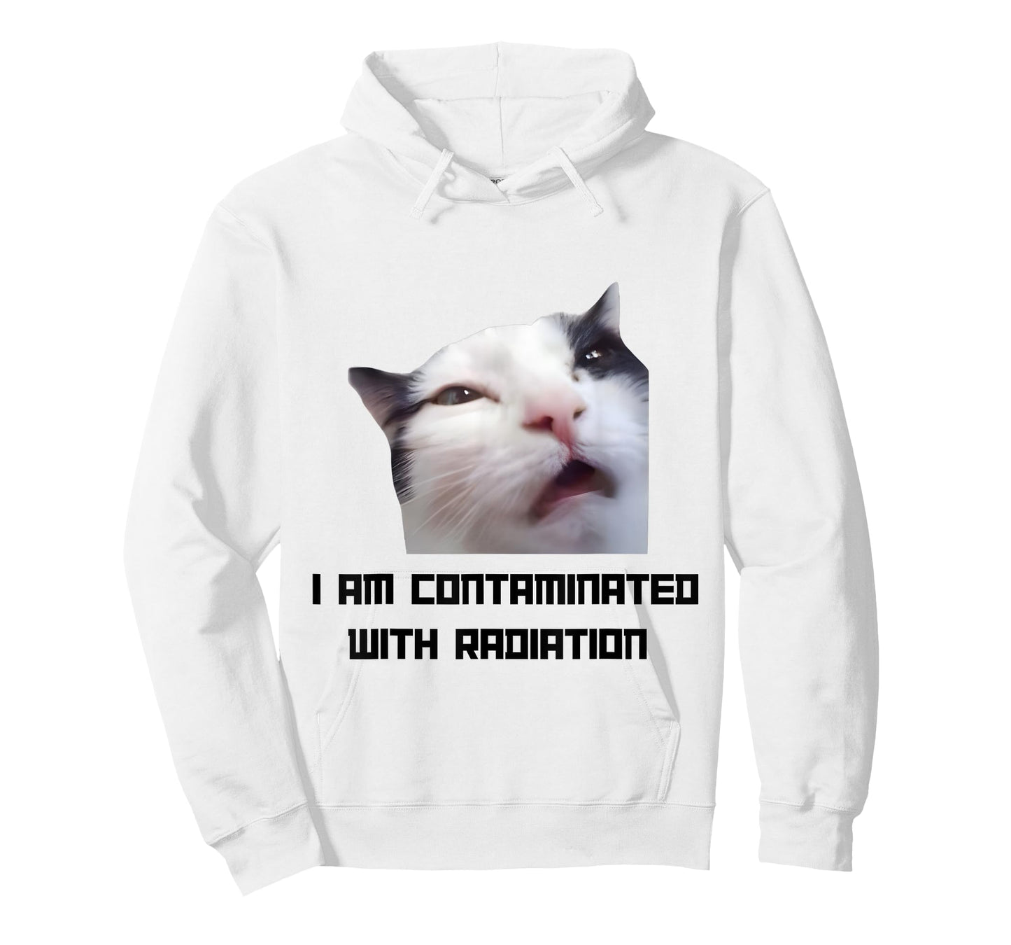 I Am Contaminated with Radiation Cat Meme Funny Ironic Cat T-Shirt
