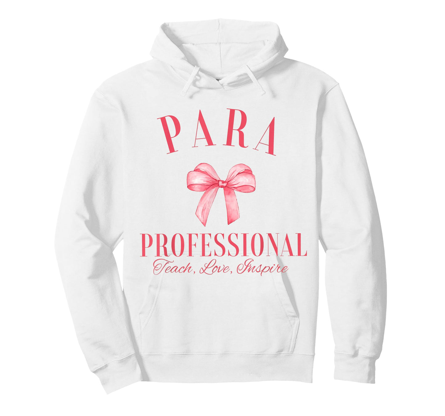 Coquette Bow Paraprofessional School para Squad Teacher Aide T-Shirt