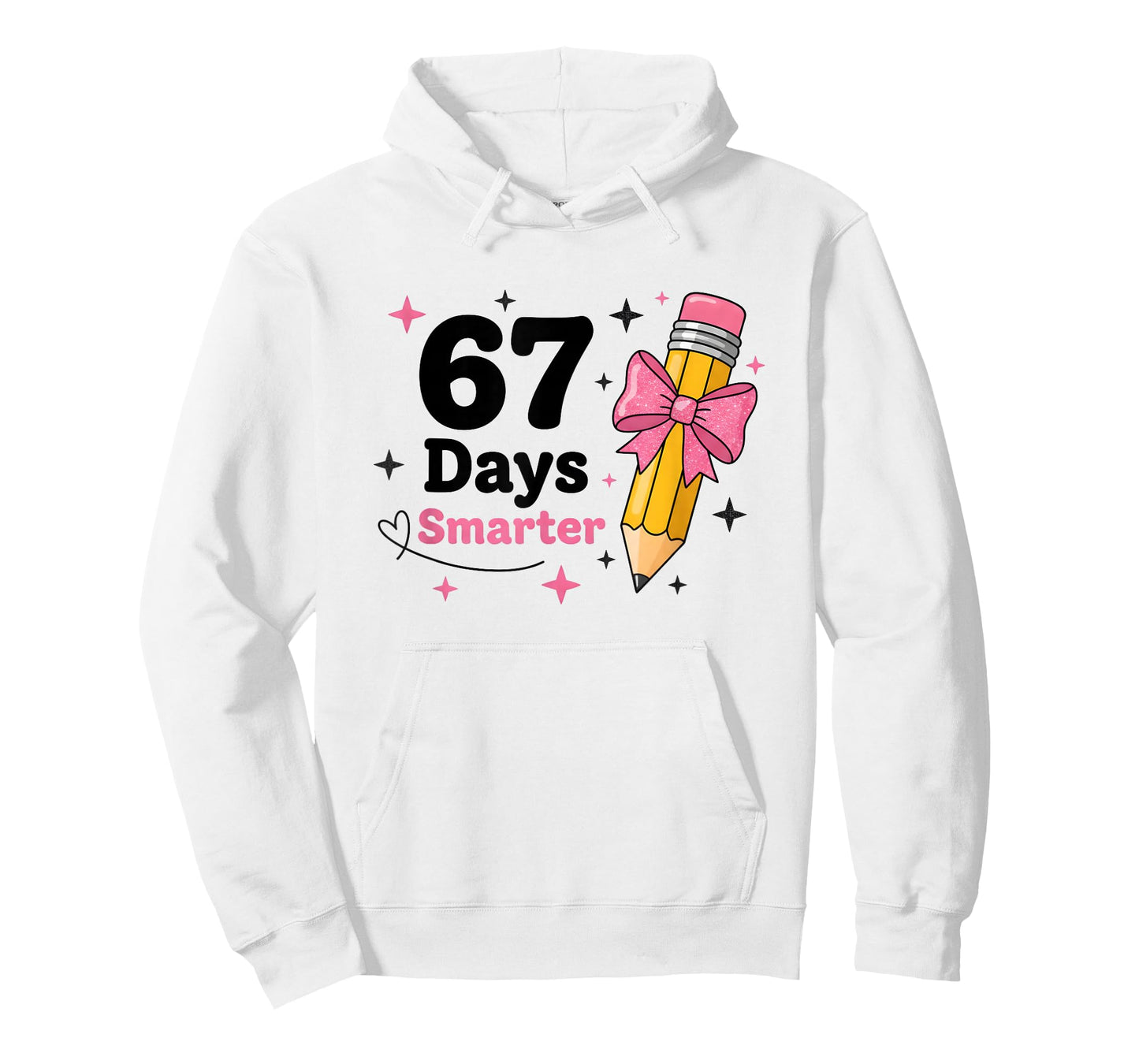67 Days Smarter Bow Kids Teachers 67 Meme Humor Funny 6 7 T-Shirt