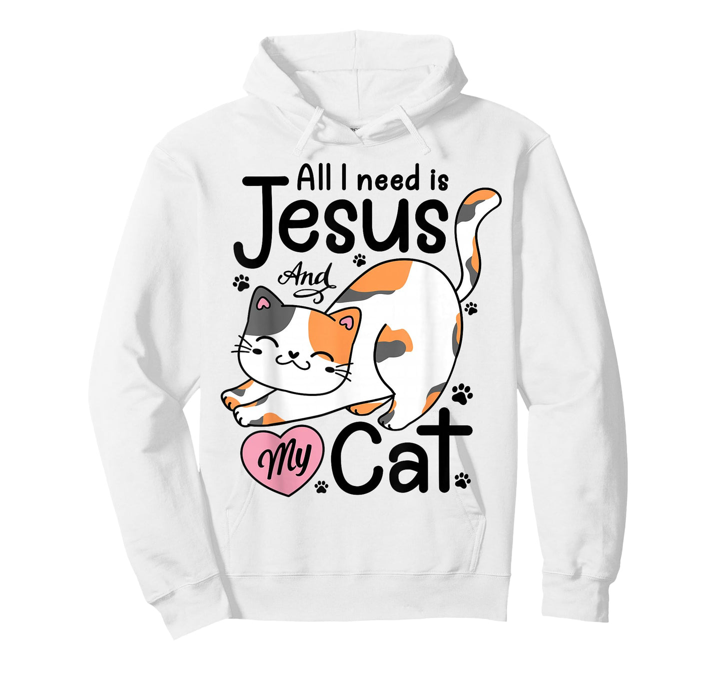 All I Need Is Jesus And My Cat Lover Christian Women Girls T-Shirt