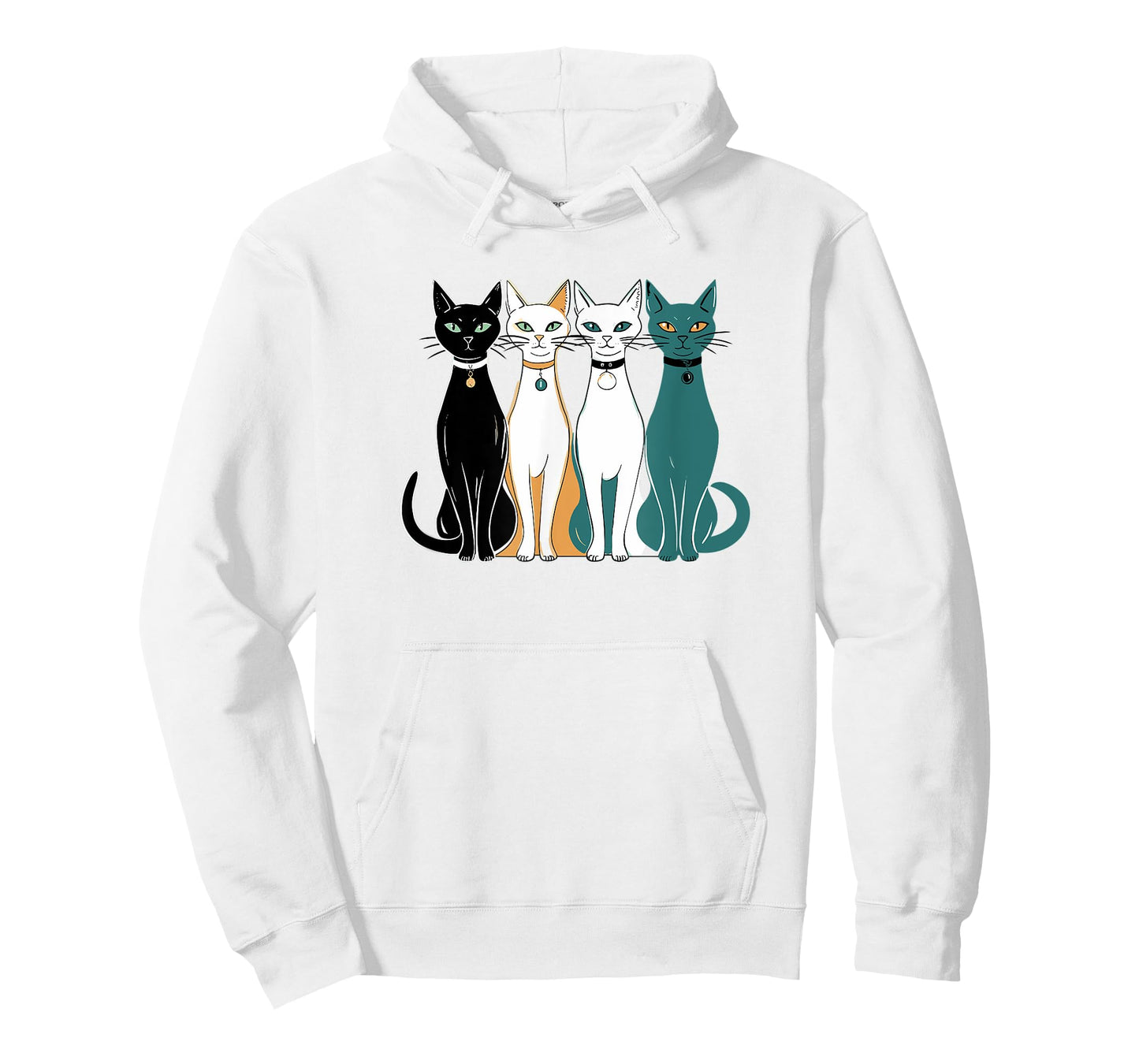 Retro Cats Midcentury Mid Century Age 60s 70s Space T-Shirt