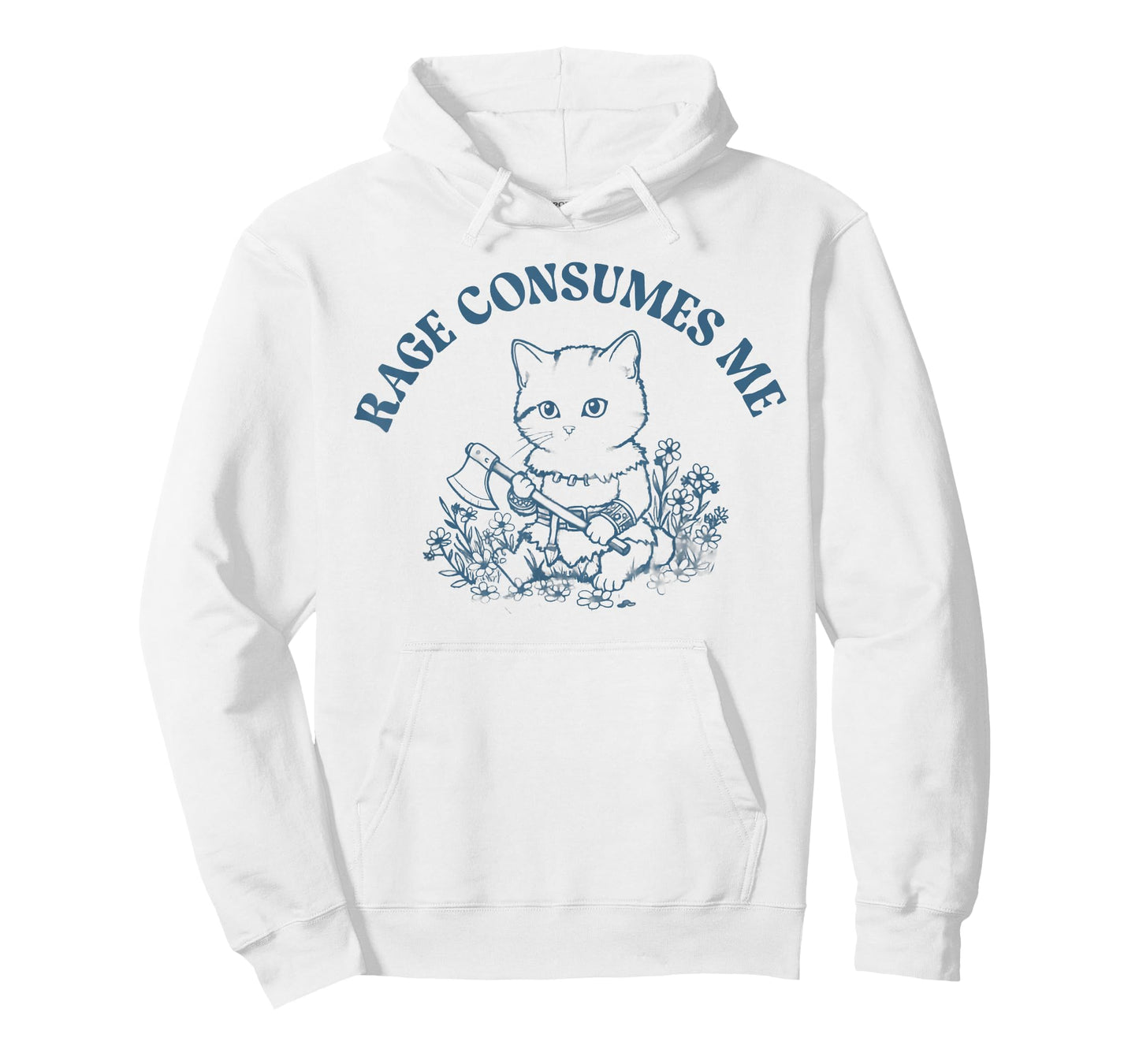 Retro Rage Consumes Me Funny Cat With Axe T-Shirt