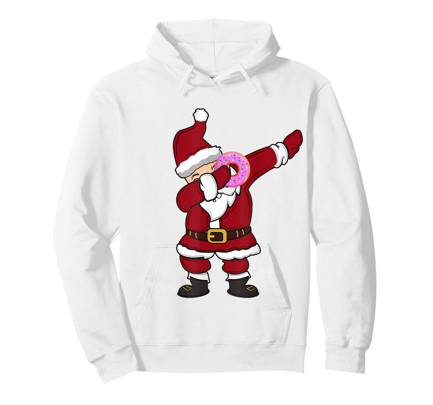 Funny Ugly Christmas Sweater Dab Santa Donut - Dabbing Santa