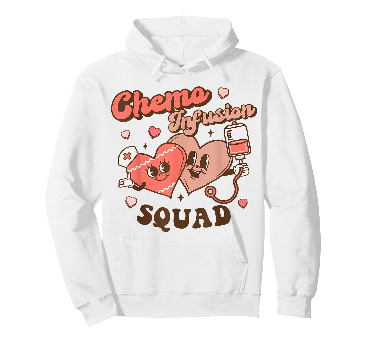 Chemo Infusion Nurse Groovy Valentine's Day Oncology Squad T-Shirt