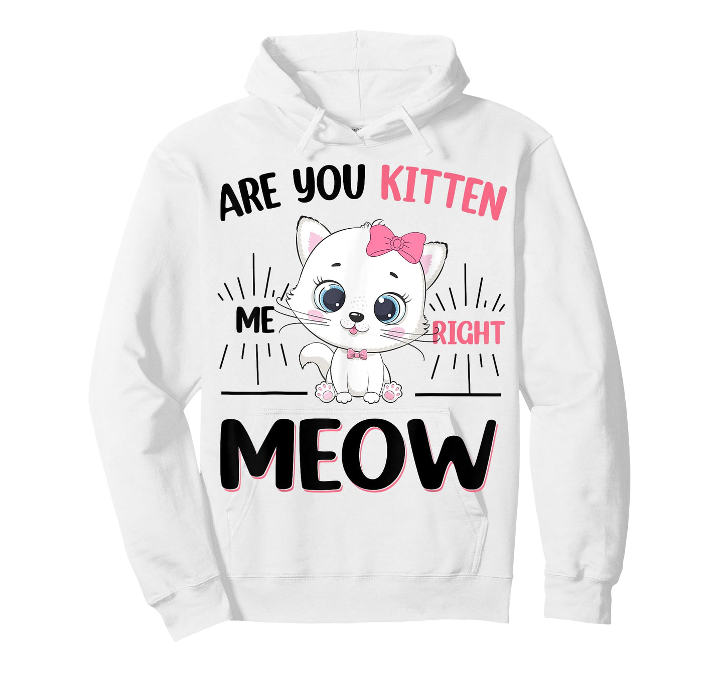 Girl Are You Kitten Me Right Meow Cute Cat Kids Teen Toddler T-Shirt