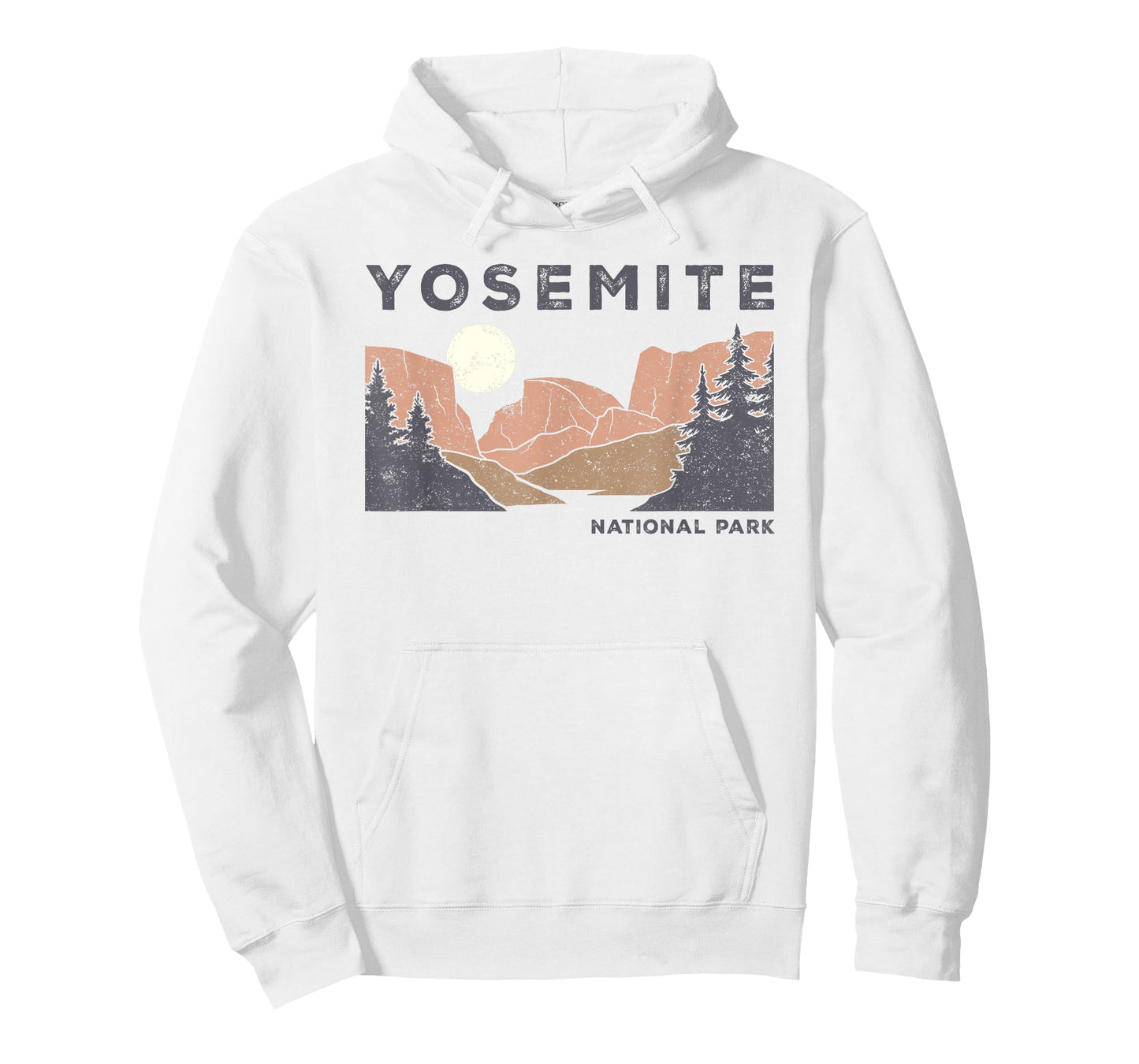 Retro Yosemite Half-Dome National Park Vintage Womens Mens T-Shirt