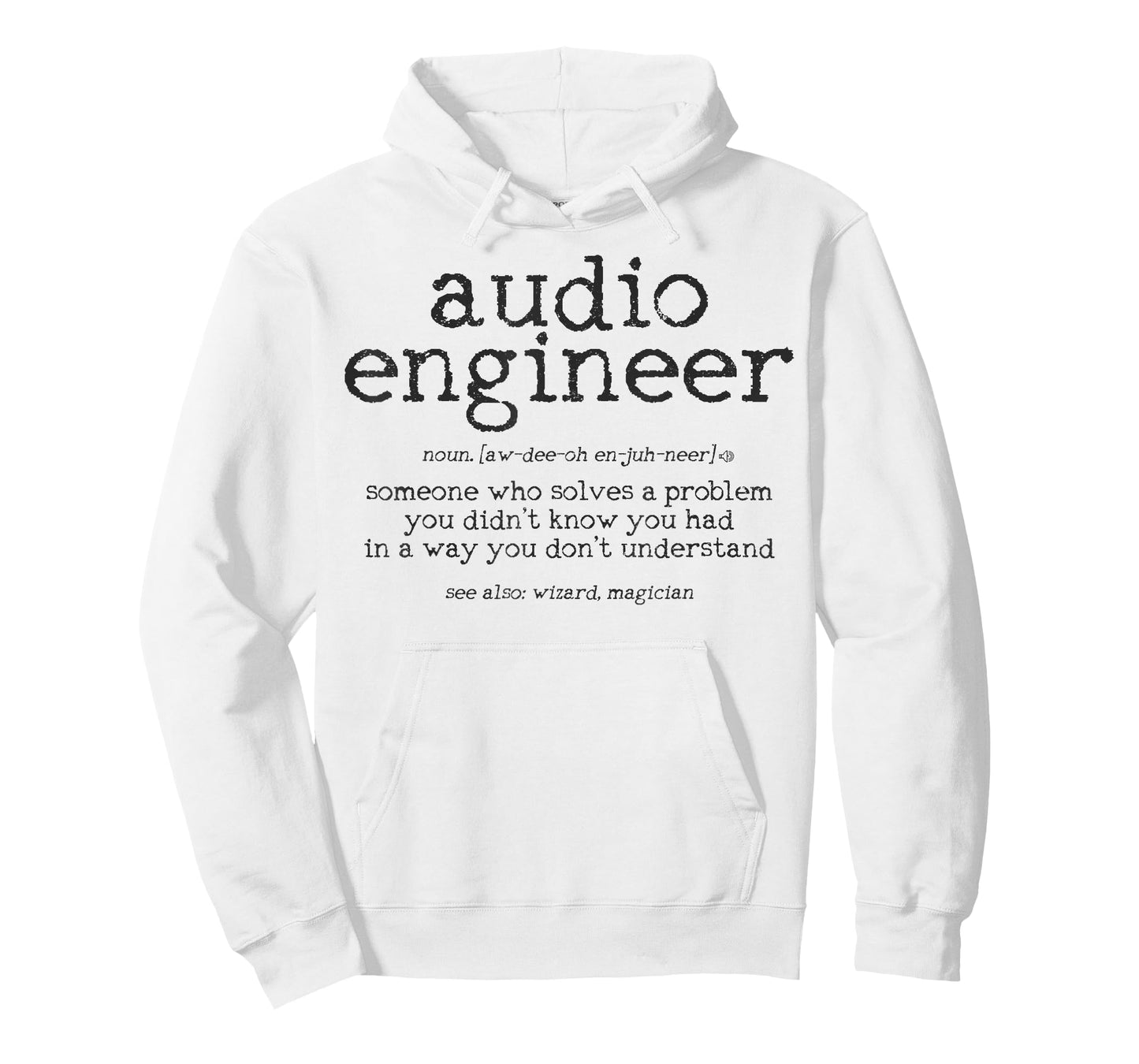 Audio Engineer Definition Sound Technician Engineering Gift T-Shirt