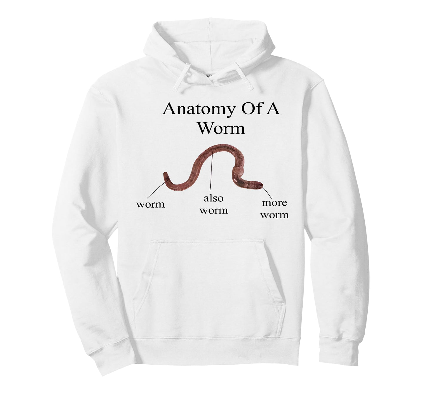 Anatomy of Worm Funny Science Biology Diagram T-Shirt